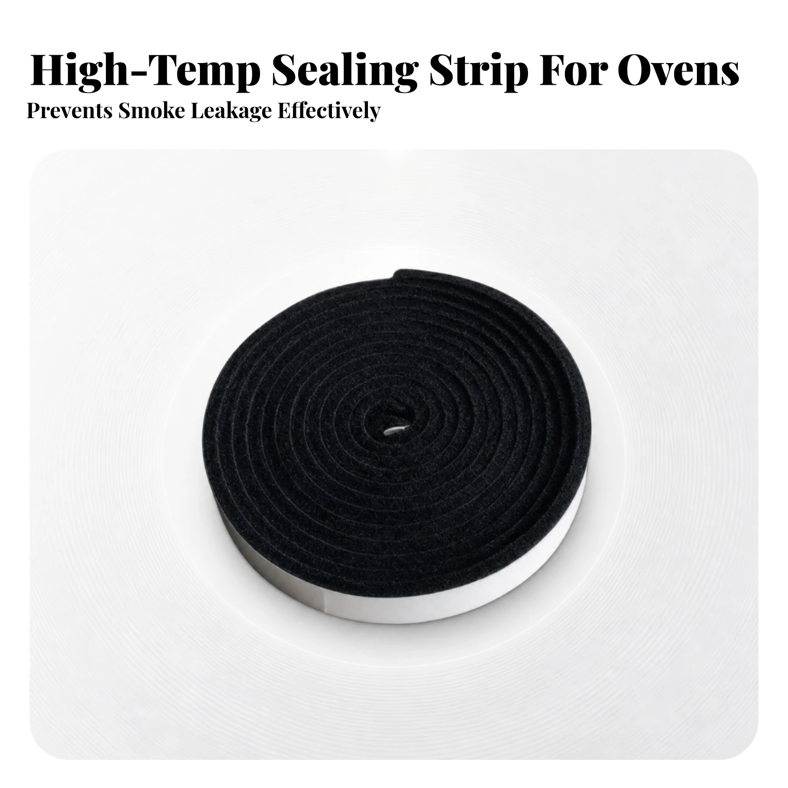 High-Temperature Felt Sealing Strip Smoke-Resistant Aramid Fiber Heat Seal Strip High Temp Grill Gasket Fireproof
