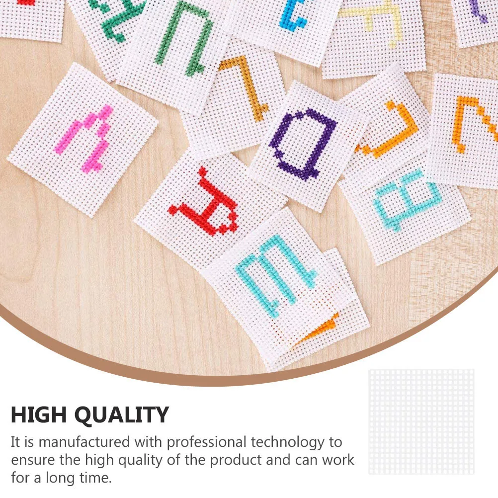 25 قطعة من صفائح القماش البلاستيكية الشبكية البلاستيكية عبر غرزة التطريز DIY بها بنفسك شبكة ورقة كوتابل المواد الحرفية للإشارات المرجعية الوقايات