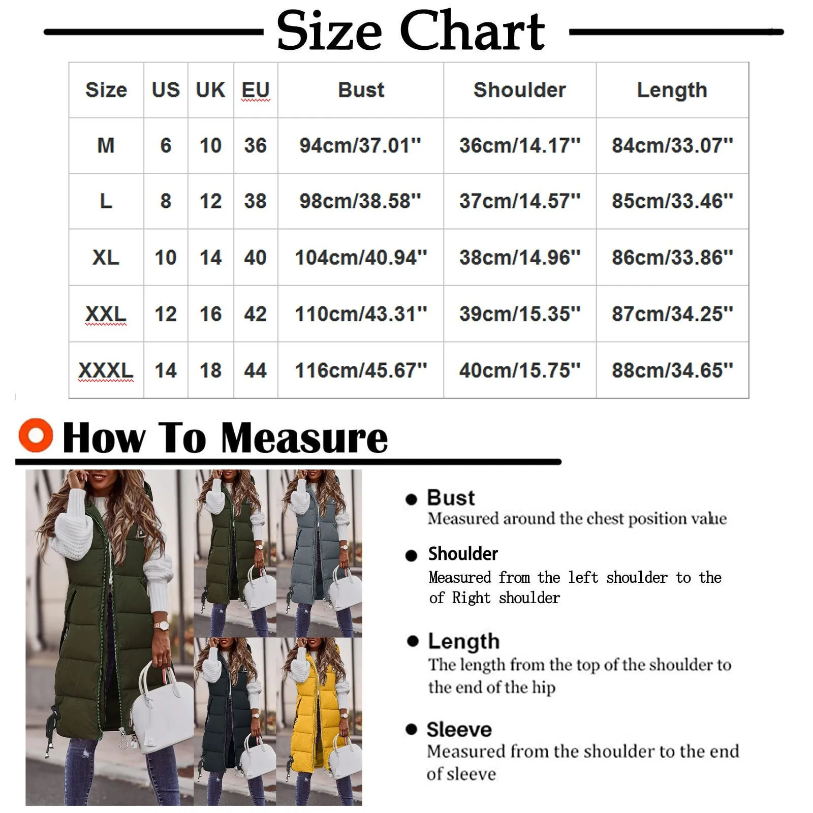 Women\'S Autumn And Winter Temperament Sleeveless Cardigan Mid-Length Cotton Vest Vest Coat Abrigos Mujer Invierno Chamarras Muje