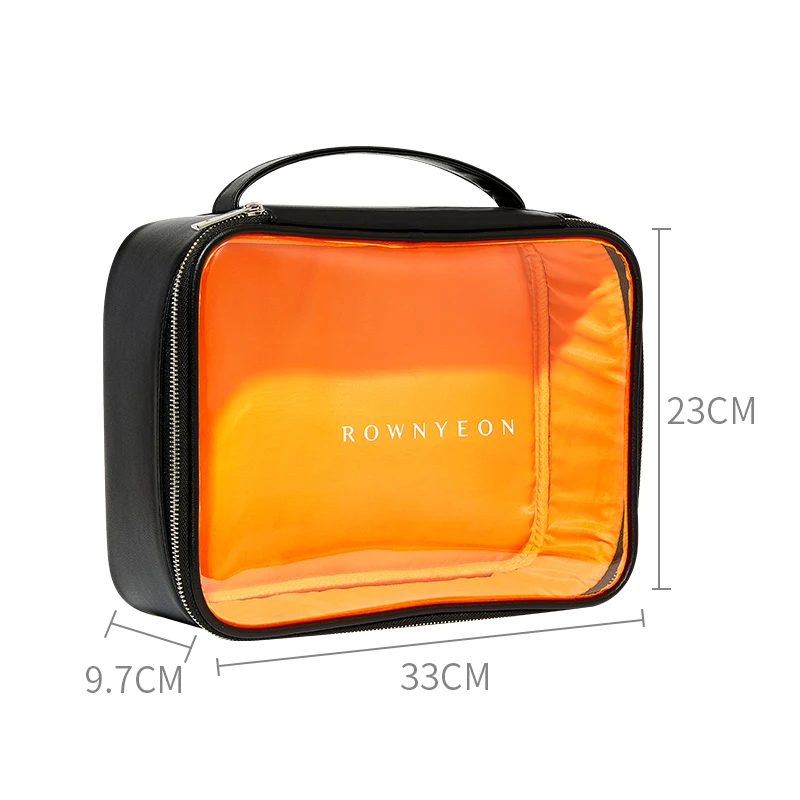 Rownyeon 2023 Clear PVC Travel Organizer Small Midium Big Makeup Bag Cosmetic Case Pouch with Zipper