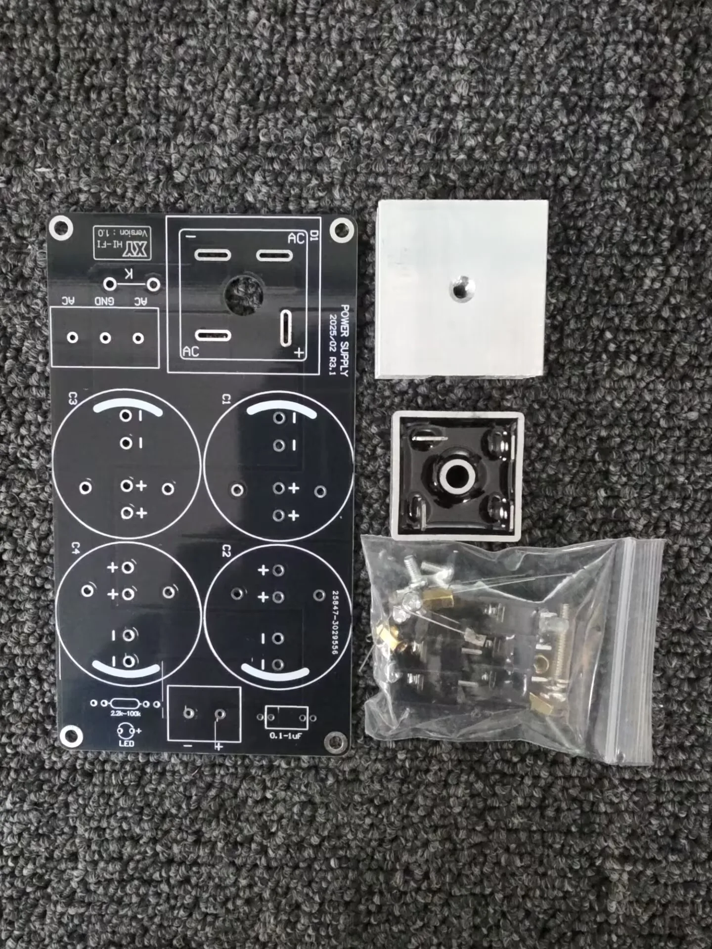 GHXAMP Single Power Rectifier Filter Board DIY Kits Fever Large Current For 1969 Amplifier 50A