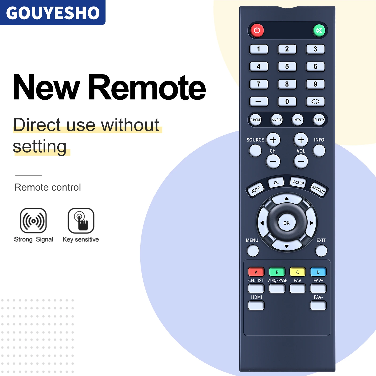 New Remote Control For SEIKI TV SE32HY27 SE47FY19 SE48FY19 SE22FR01 LC-46G68