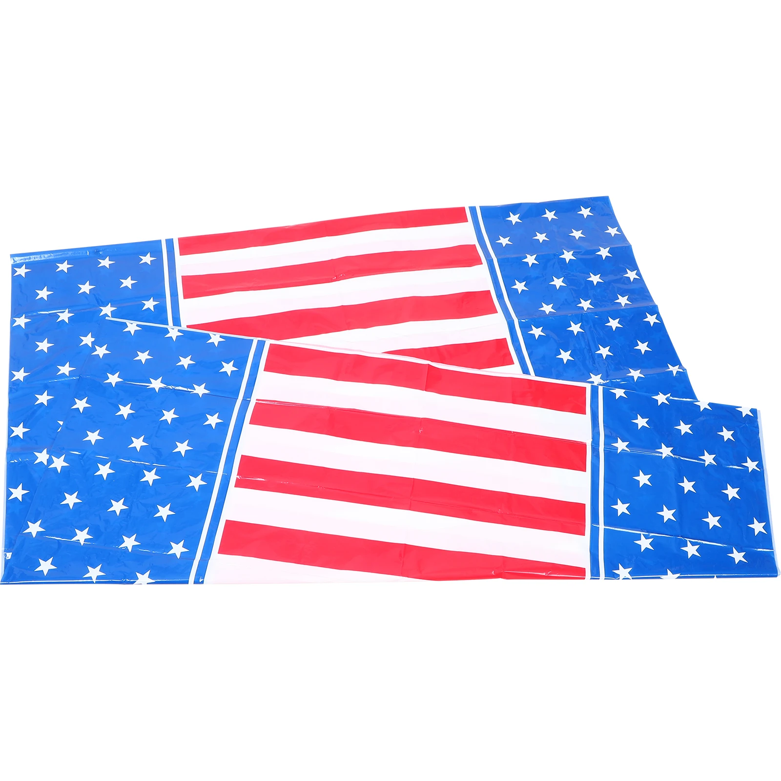 

Disposable Tablecloth 137x274cm Patriotic Theme Large Size 4th Of July Party Independence Day Memorial Dining Table Cover