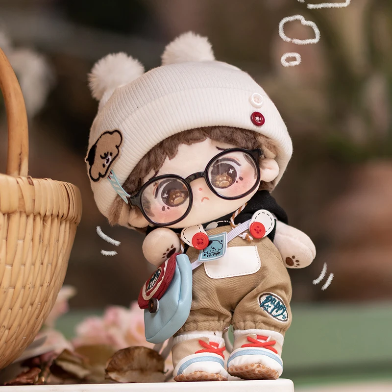 Buyoubuyou, muñeca de algodón de 20cm, muñeca masculina Original, ropa de muñeca genuina, ropa de repuesto de felpa, regalos sorpresa de cumpleaños Kawaii