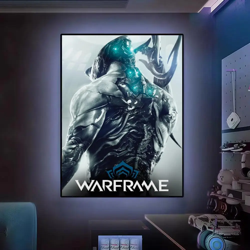Game W-Warframe futuristic sci-fi Poster Modern Aesthetic Canvas Wall Art Poster Cool Room Stuff Bedroom Decor view 4