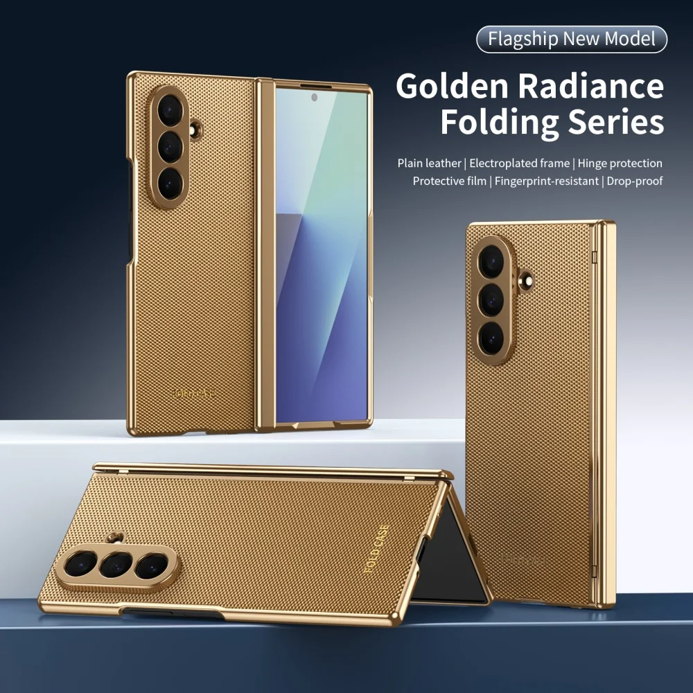Matte Business-Frontfolie mit Kamera-Schutz und Lederhülle für Samsung Galaxy Z Fold 8 7 6 5 4 ZFold8 Scharnierabdeckung – Detail 21
