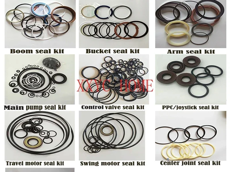 High Quality PC35MR-2 Control Valve Seal Kit  for  Komatsu Excavator PC35  Distributor Valve Repair Kit O-Ring