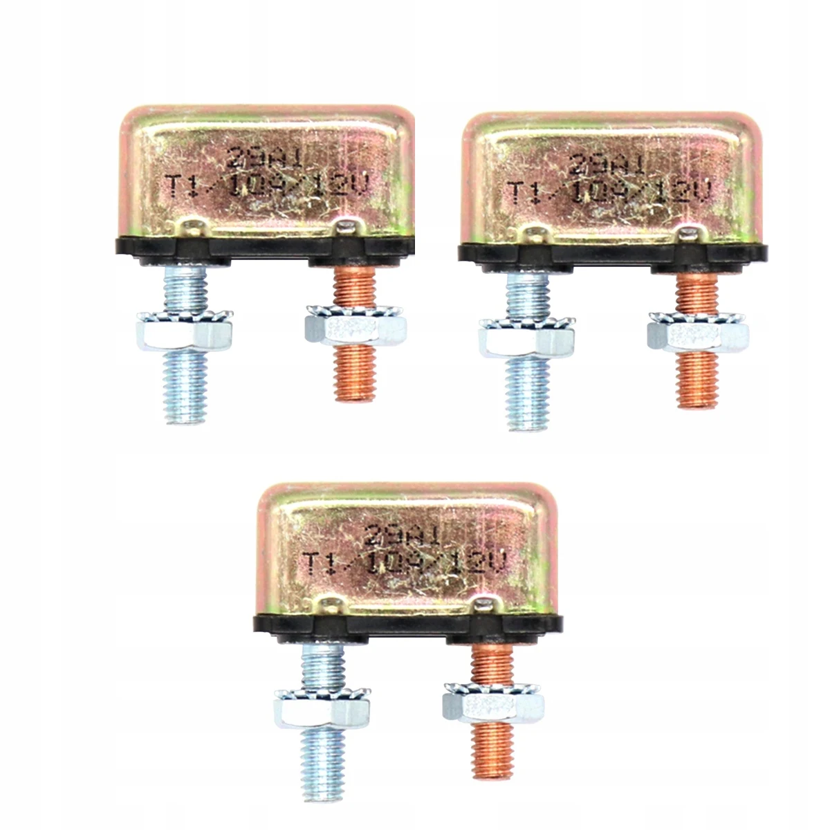 Self-centering marine car circuit breaker with metal housing