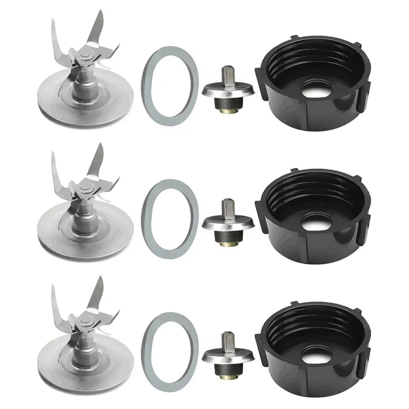 ABUL-3X Replacement Parts Blender Blade Compatible For Oster, 6 Point Fusion Blade Kit Blender Replacement Parts