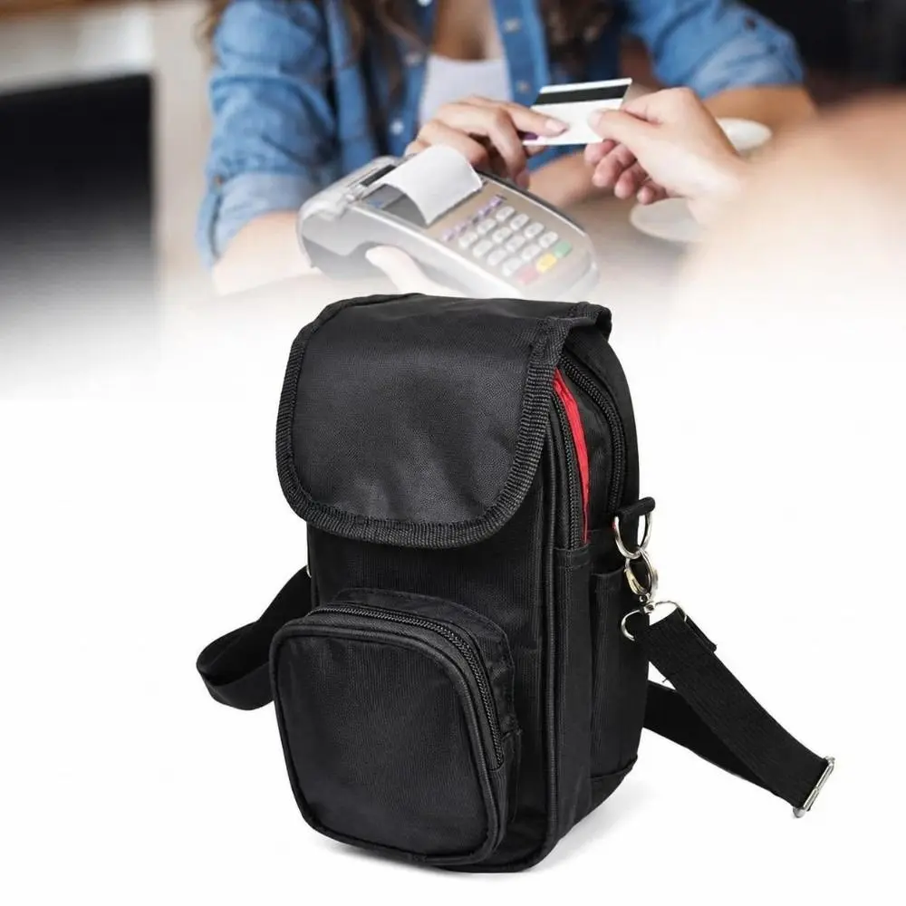 Portable Oxford Fabric Waist Tool Bag Waterproof Zipper Handle Crossbody Sling Bag Multi-Pocket Utility Organizer Case Work