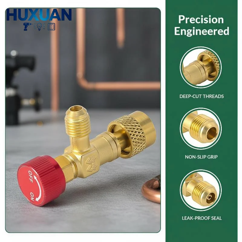 HS R410a R22 Air Conditioning Safety Valve Adapter Professional Refrigeration Tool for AC Technicians