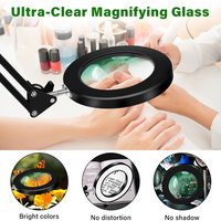 10X Magnification USB 3-Color 64 LED Light Magnifier for Soldering Iron Repair Desk Lamp Skin Care & Beauty Tools