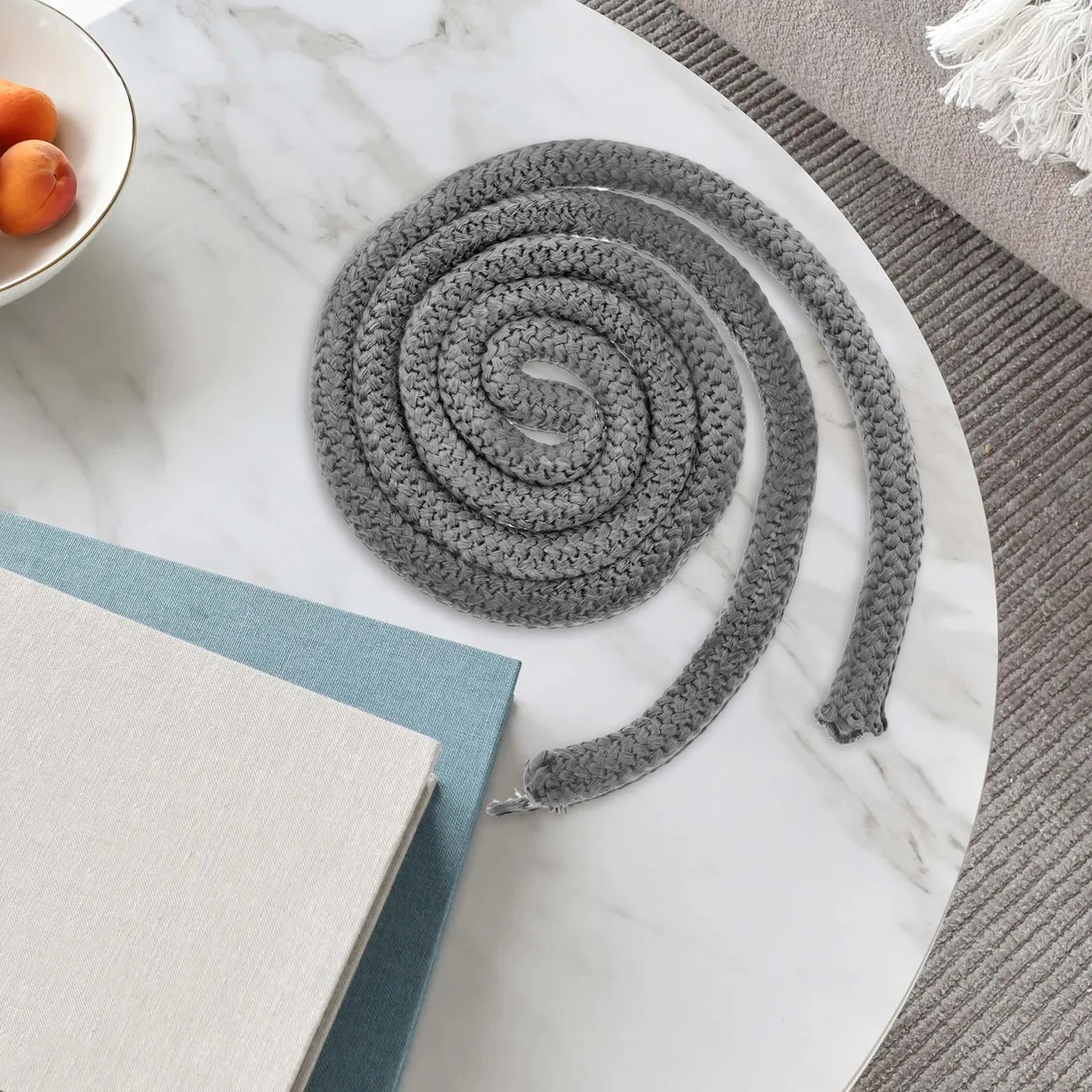 Wood Stove Fiberglass Gasket Rope 20mmx2.5m Fireproof Insulation Fireplace Door Seal Stove Rope Replacement Parts
