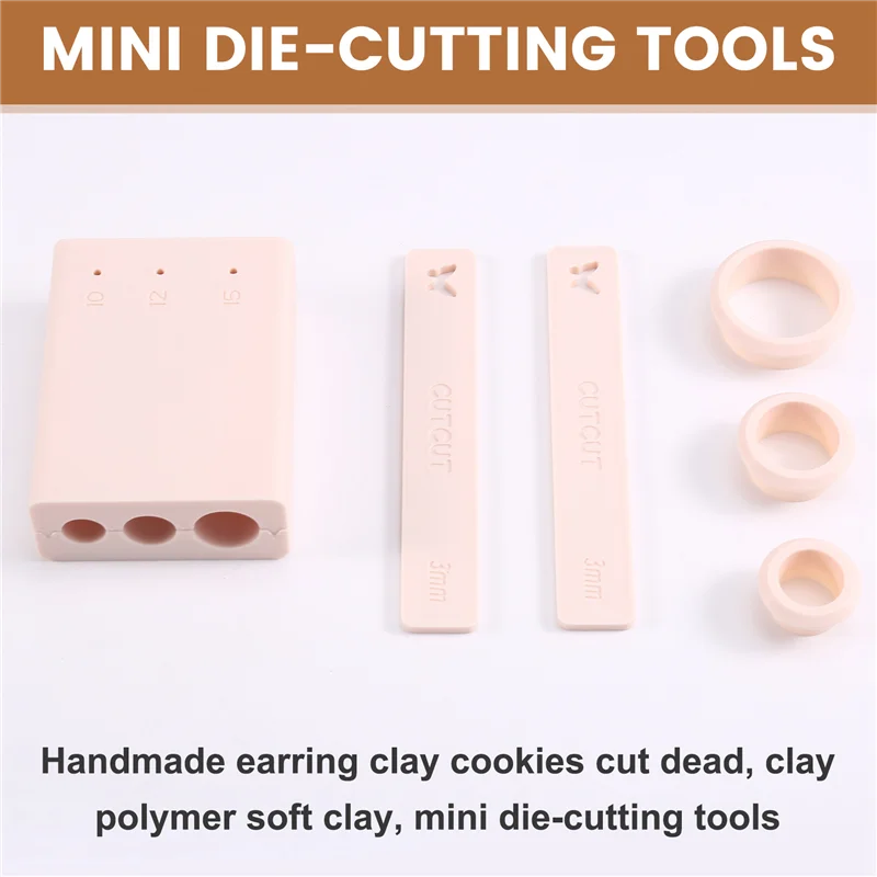 

ABKW-для DIY серьги ювелирные украшения резак для глины-полимерная глина бусина катящийся шарик форма, вспомогательный инструмент для пробивания шариков