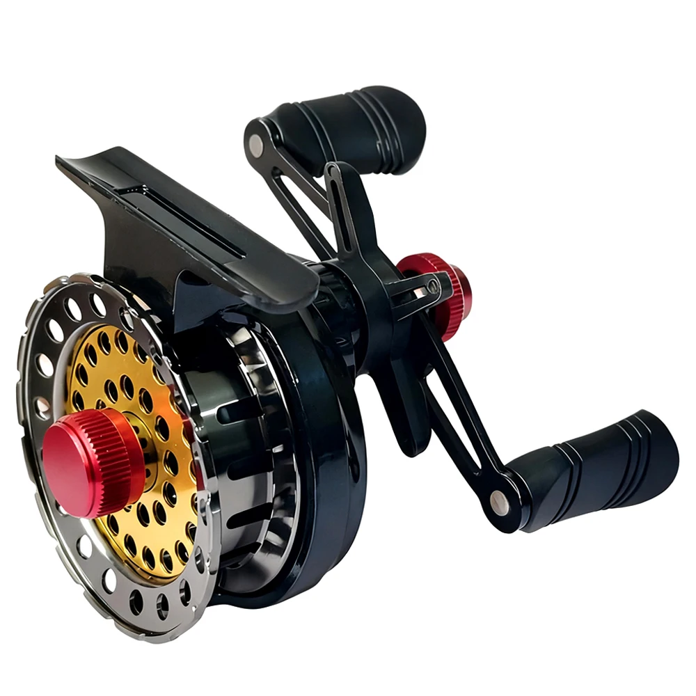 Raft Reel Fly Fishing Wheel Drag 5kg Baitcasting/Bridge/Boat/Raft Fishing Reel Gear Ratio 3.6:1 Left/Right Handle Baitcasting