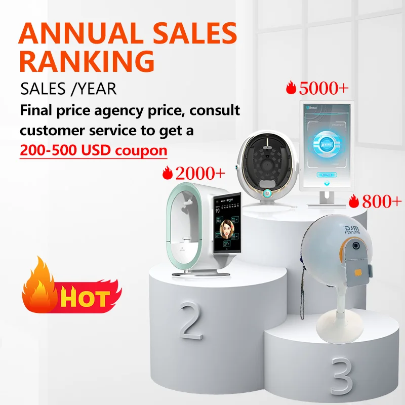 Portable 3D AI Face Skin Diagnostics Analyzer Facial Tester Scanner Magic Face Mirror Device Skin Analysis Machine Skin Analyzer