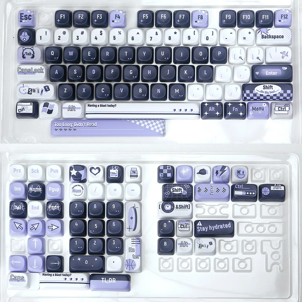 Rounded PBT Personalized Keycap Custom Five Sides Sublimation No Attribute Theme Mechanical Keyboard Keycaps