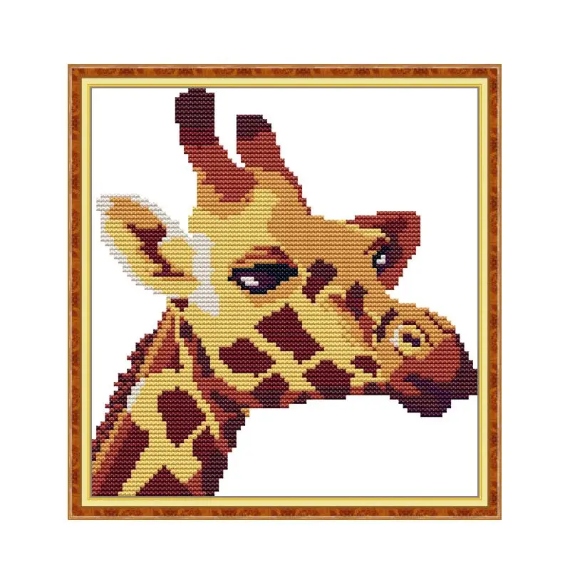 

Набор для вышивки крестом Giraffe 2, рукоделие ручной работы своими руками, зимний снег, счет, зимний снег, 18CT, 14CT, 11CT