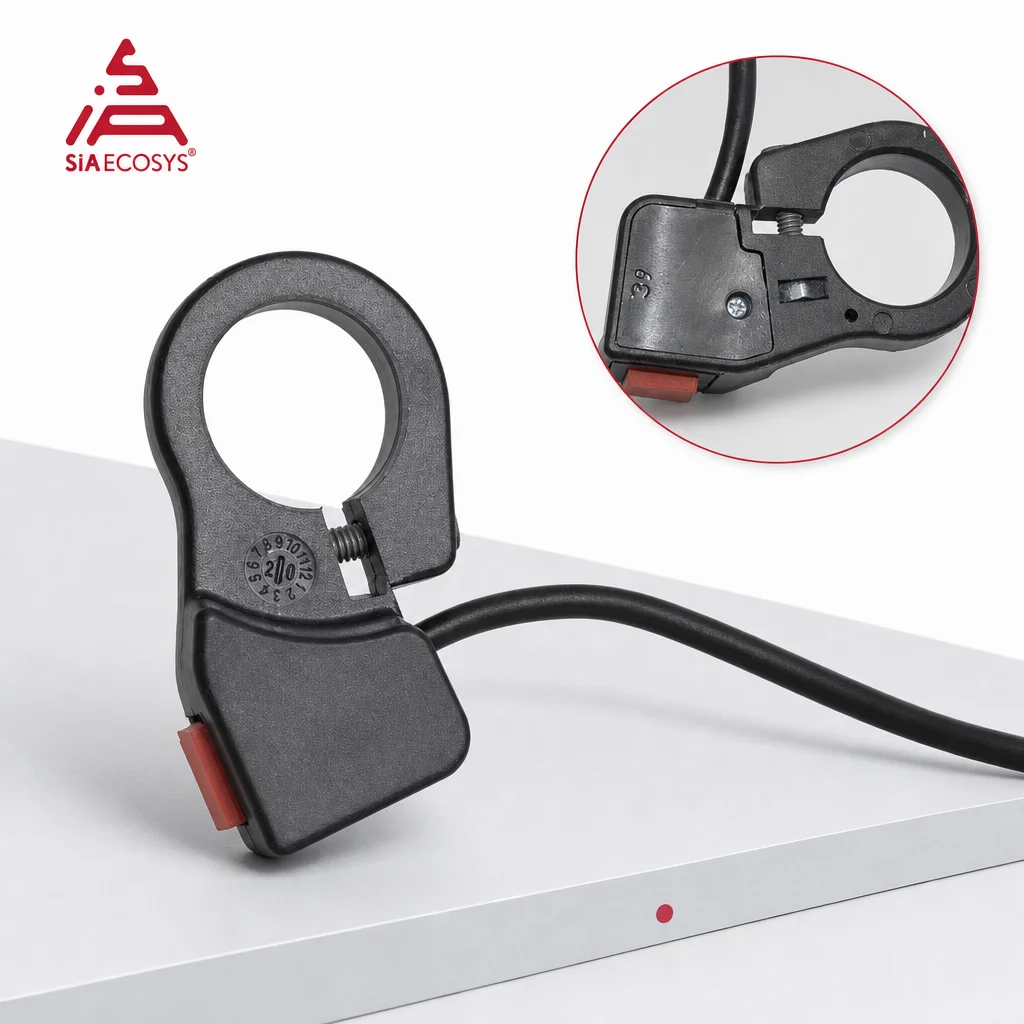 SiAECOSYS 3-Speed Button Switch Universal Handlebar Mounted Gear Selector for Electric Scooter Motorcycle Accessories