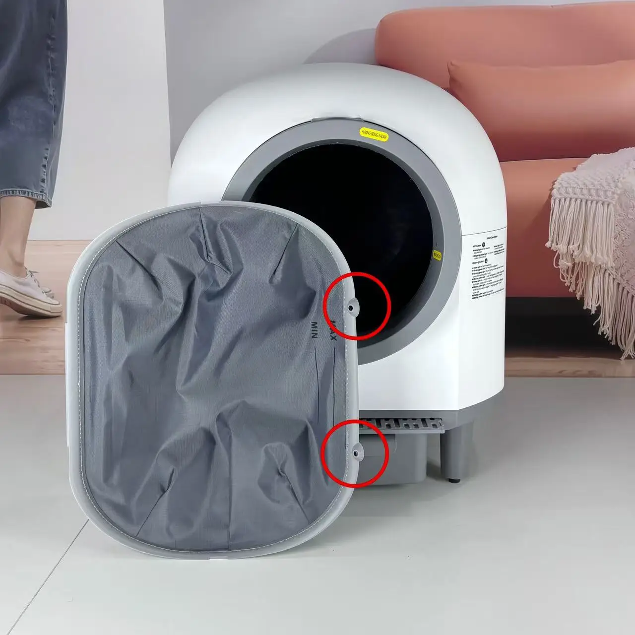 Smart Automatic Cat Litter Box Self-Cleaning Bottom Mat Maintenance Replace Accessories for Cats Large Capacity & Durable
