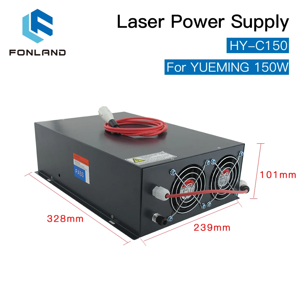 Imagem -02 - Fonland Hy-c150 Co2 Fonte de Alimentação do Laser 150w para Yueming Gravura Máquina Corte