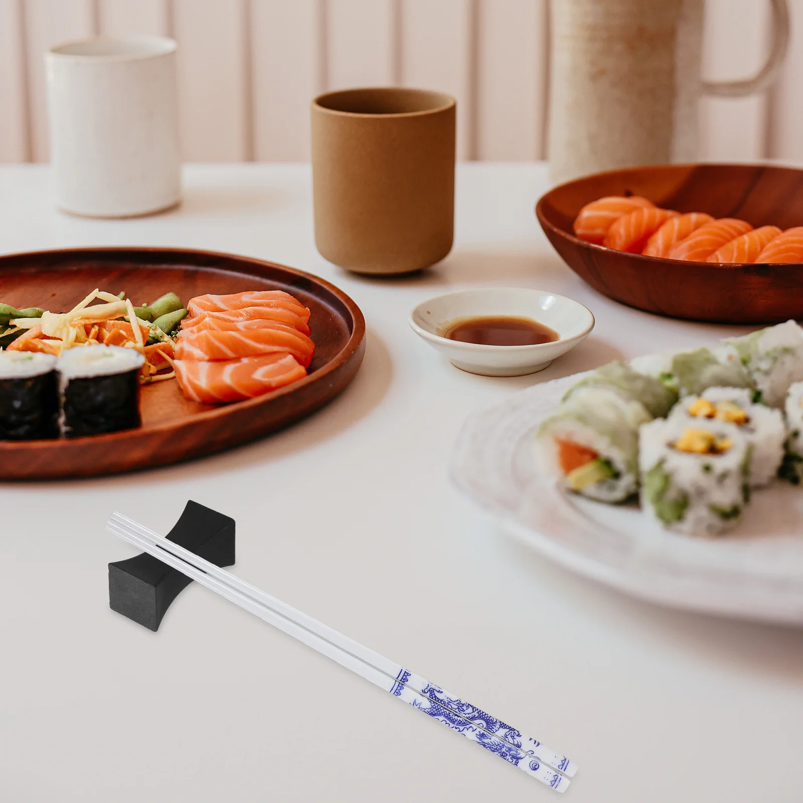 

5Pcs Fiberglass Chopstick Rest Stand Simple Elegant Design Prevent Rolling Tableware Dirty Home Restaurant Desktop