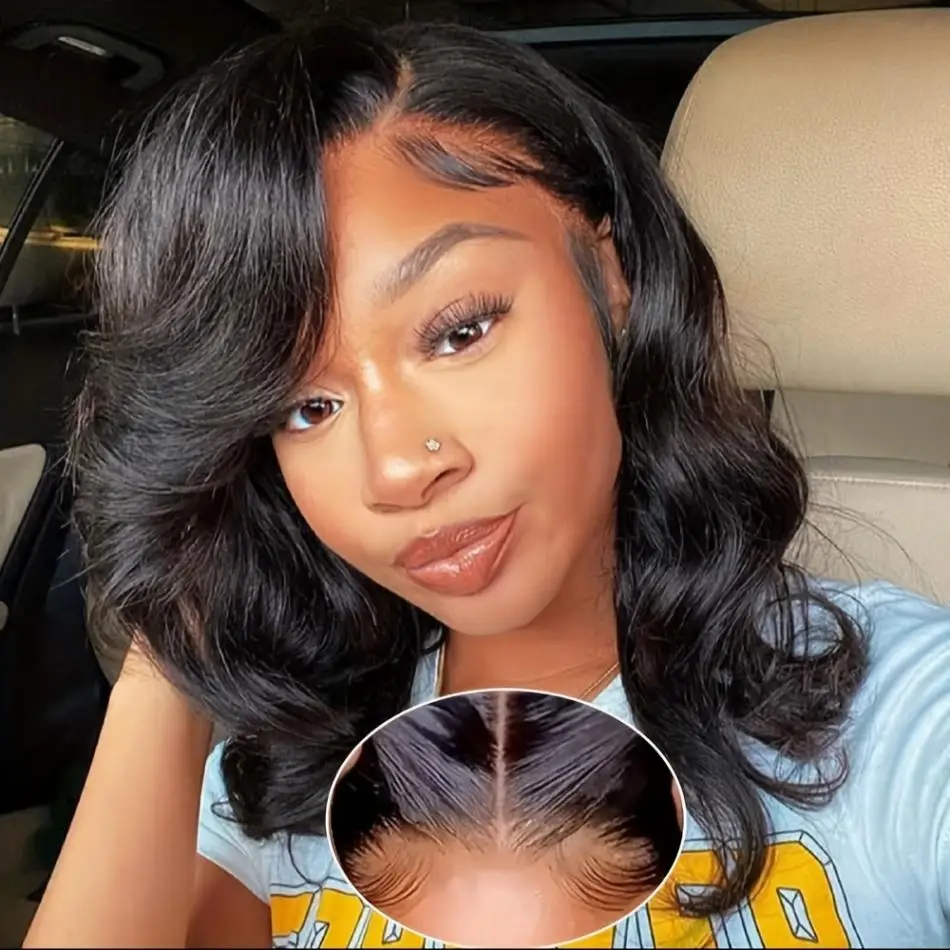 

5x5 Hd Lace Frontal Wig Glueless Preplucked Wig Human Hair Ready to Wear 4x4 Lace Front Body Wave Human Hair Bob Wigs for Women