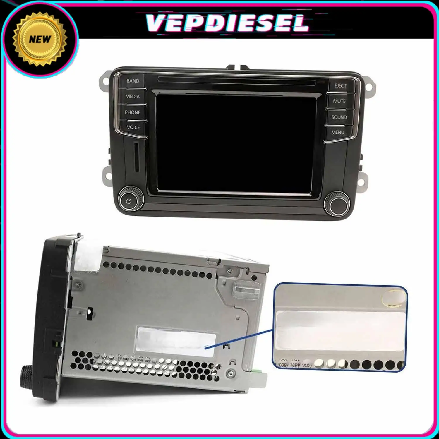 

5C0035684 5C0035680 1Pcs 6.5" LCD Display Touch Screen For VW MIB STD2 680 200 Radio TDO-WVGA0633F00036 TDO-WVGA0633F00039