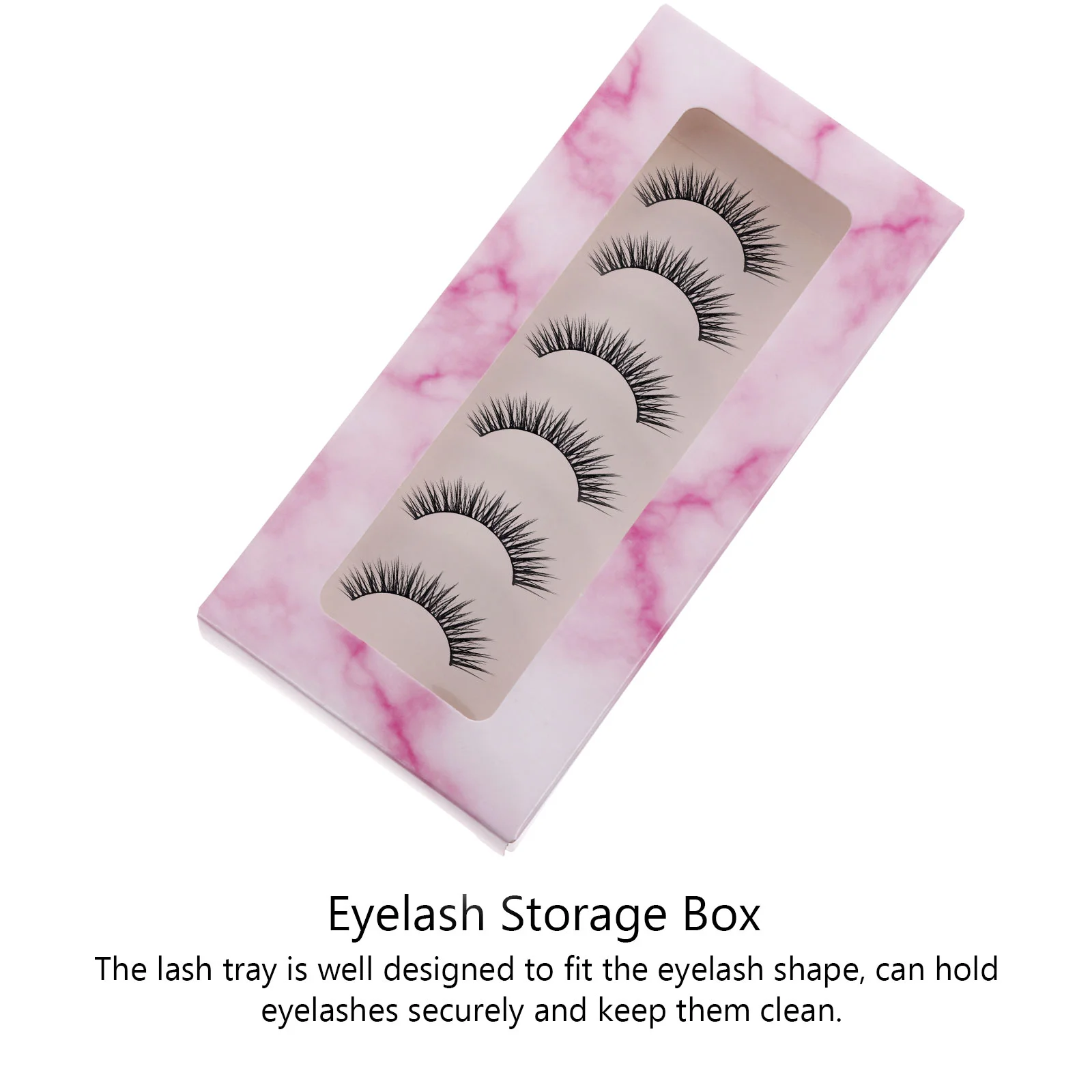 40 Pcs Eyelash Box Makeup Tray Organizer Holder Fake Lashes Storage Case Empty Eyelashes