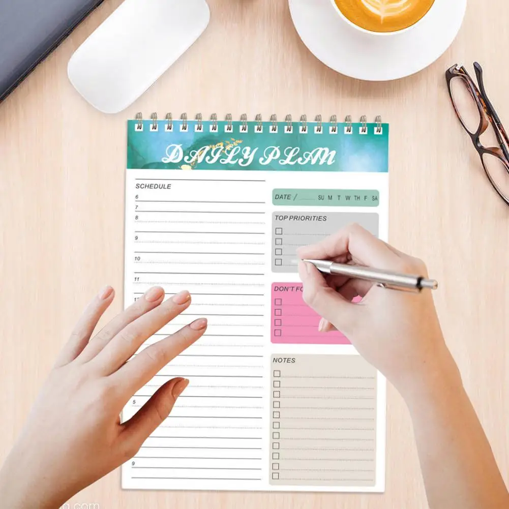 Tygodnik gruby papier terminarz tygodniowy z wiązaniem dwuprzewodowym wydajnym harmonogramem organizującym notatnik biurowy czasopisma