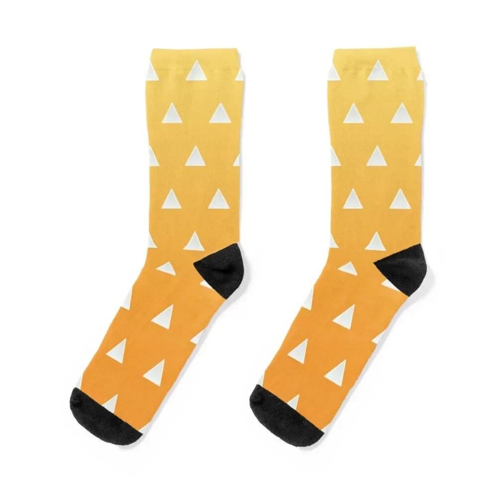 Zenitsu's Pattern Socks anti slip football anime sport christmass gift Luxury Woman Socks Men's
