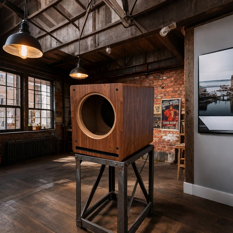 12 بوصة مضخم الصوت صندوق فارغ 280 مللي متر القطر الداخلي خزانة مكبر الصوت HDF HiFi الصوت قذيفة لتقوم بها بنفسك لملحقات سماعات كاملة المدى DJs #1