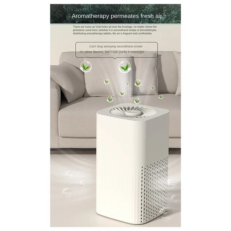 A62K-أجهزة تنقية الهواء للمنزل الروائح لتنقية الهواء لغرفة النوم الحيوانات الأليفة منظف المرشّح الهواء للغبار والدخان والرائحة والبره سهلة الاستخدام
