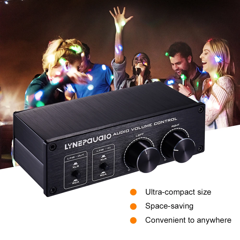 Passive  Volume Controller with Fully Balanced and Single Ended Mode for Home Stereo System Preamplifier Speaker