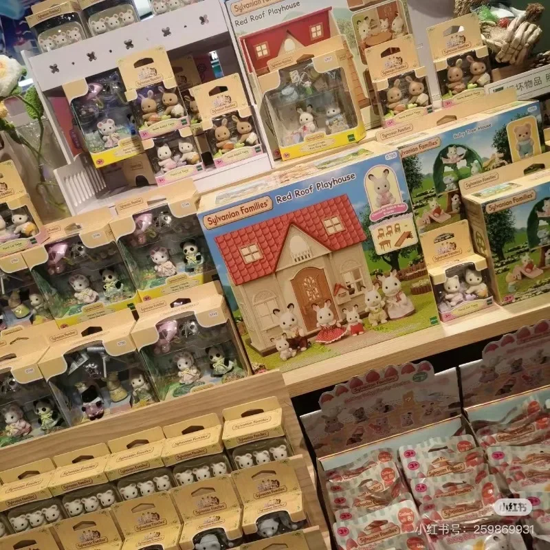 Originale Sylvanian Families Portachiavi Vestiti Sorpresa Mobili Chihuahua Figure Houes Accessori Famiglia Giocattolo Dolce Sogno Casa