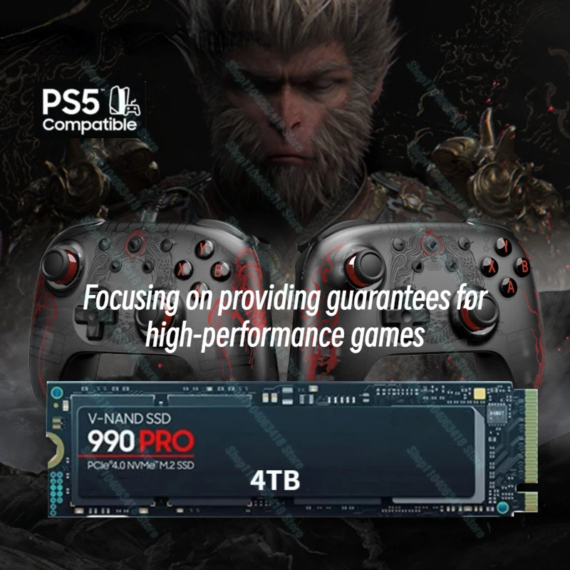 100% 최신 990PRO SSD 내장 솔리드 스테이트 하드 드라이브, M.2 2280 PCIe Gen 5.0x4 NVMe, PS5 노트북 데스크탑 PC용, 8TB, 4TB, 2TB, 1TB