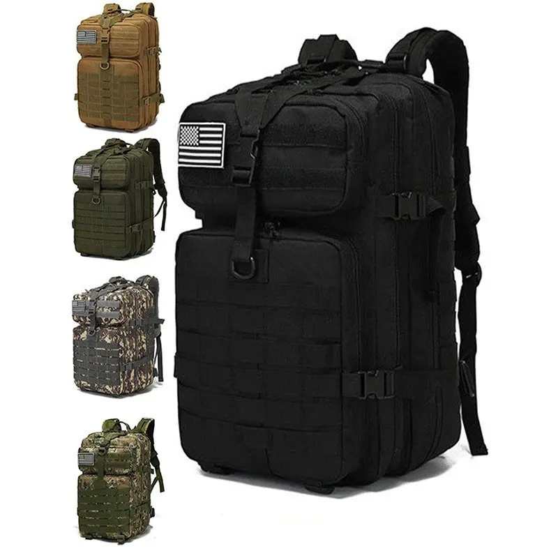 Outdoor hiking bag tactical backpack travel outdoor 3P backpack multi-functional large capacity 45L sports backpack