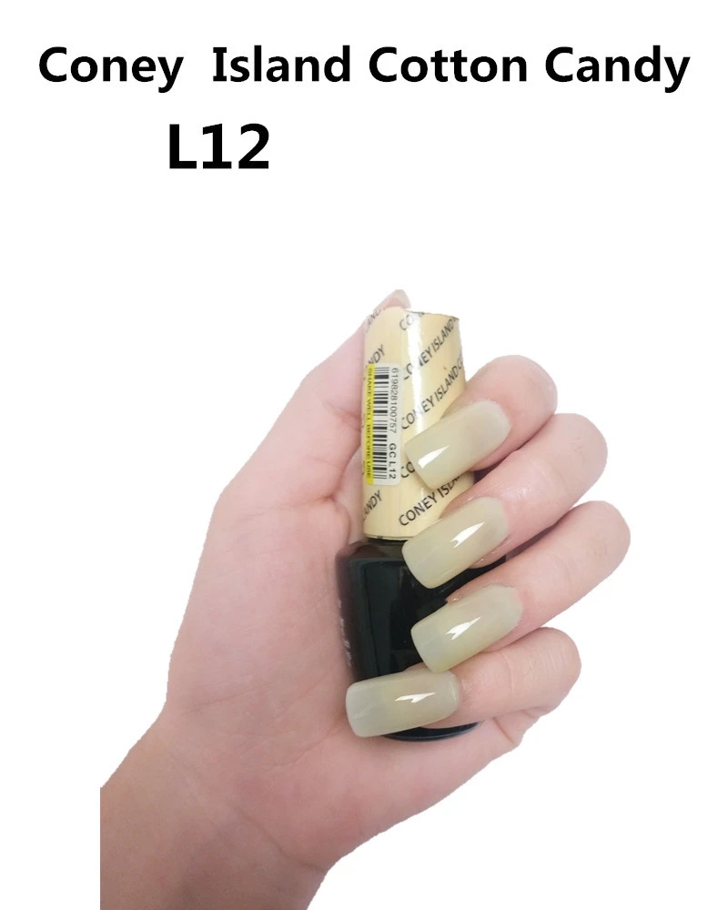 Colore puro Opie Love Opies L12 Coney Lsland Cotton Candy Smalto per unghie Primer Vernice Soak Off Smalto No Wipe Top Base Coat