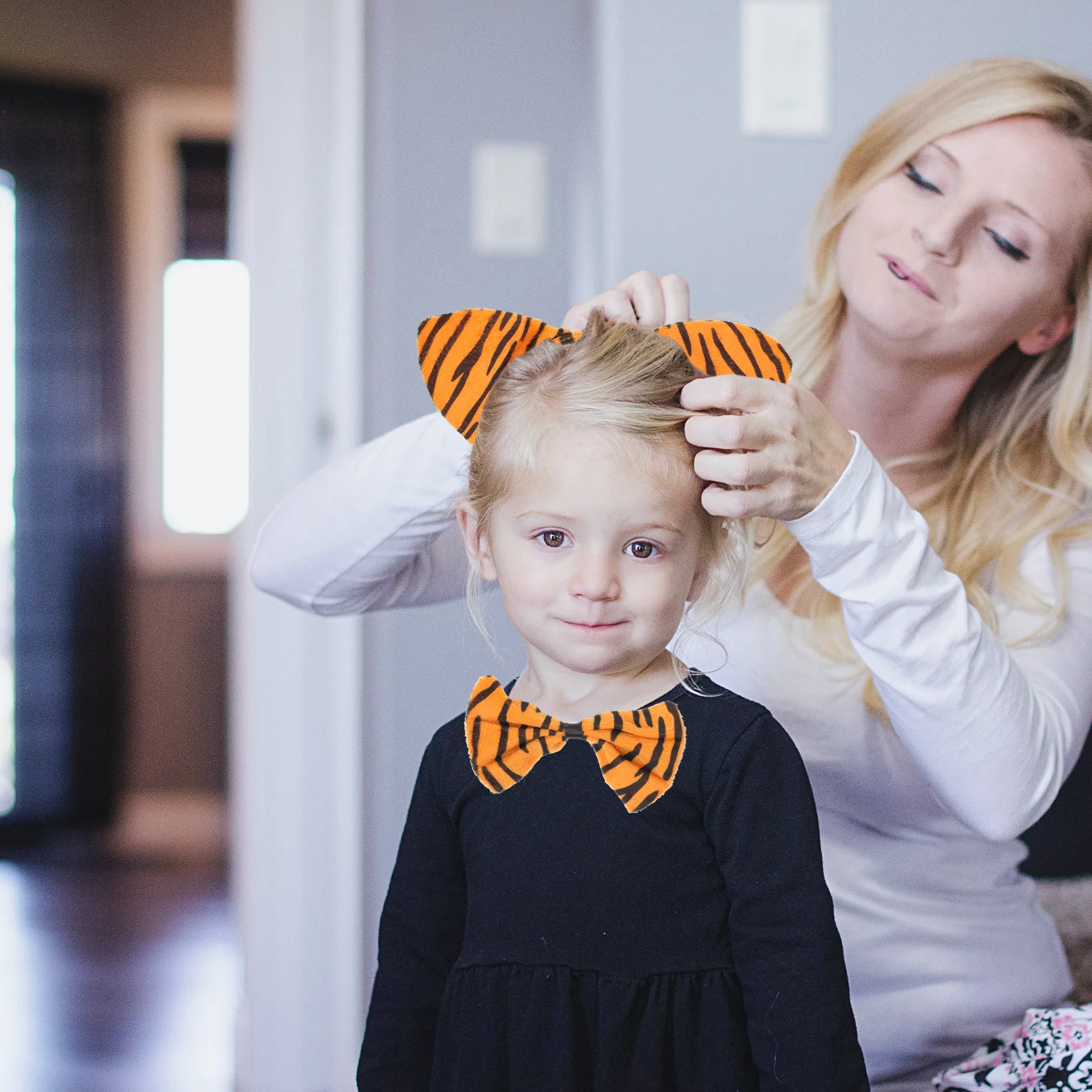 1Set Tiger Kostüm Set Leichte Einstellbare Fliege Rock Schwanz Stirnband Cosplay Party Leistung Requisiten Tiger Kostüm Set