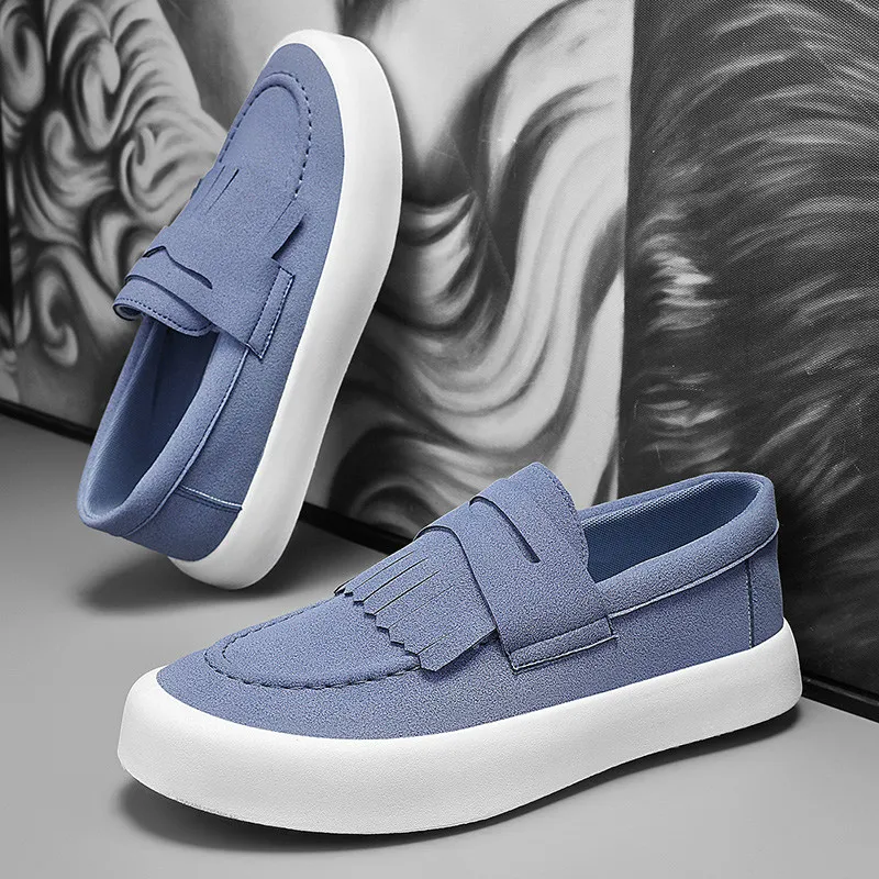 

Summer Men Loafers Fashion Blue Boat Shoes Man Casual Shoes Comfortable Slip-On Moccasins Driving Shoes Men zapatos de hombre