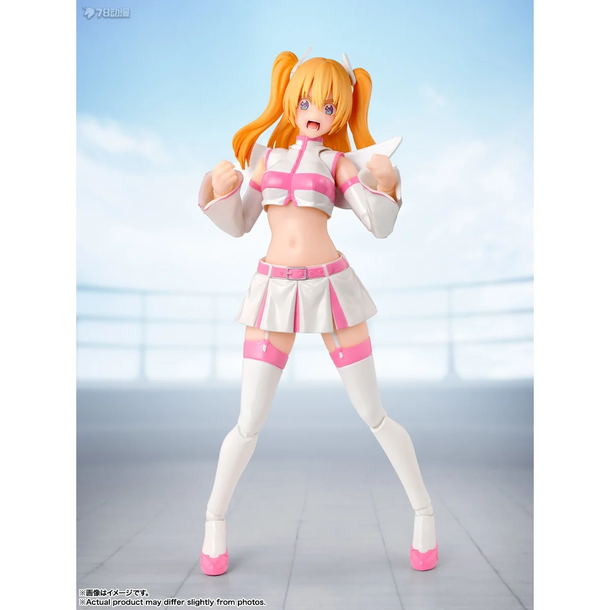Bandai original shf série abrangente anjos airbornei lilisha/mikali tachibana anime figura de ação brinquedo modelo presente para meninos