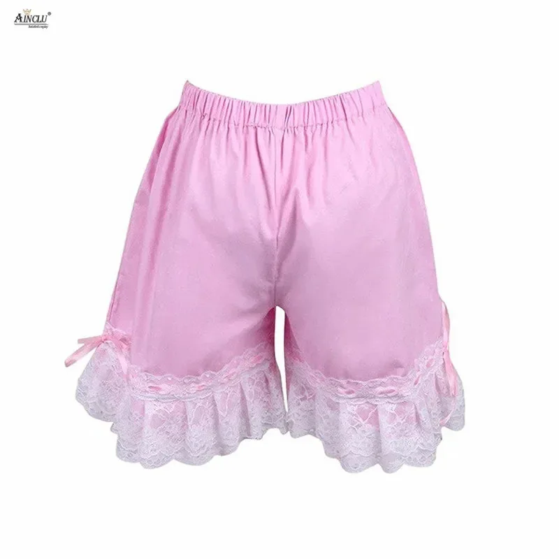 

COSda@Womens Ainclu Cotton Sweet Cute Pink Lace Above Knee/Mini Lolita Bloomers/ShortsCOSda@
