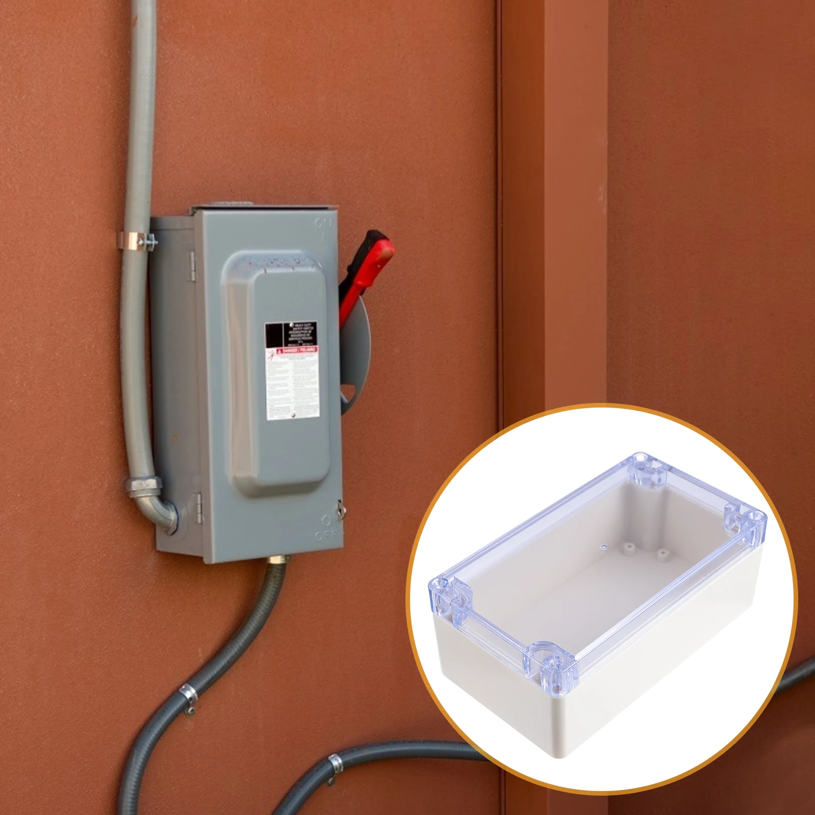 

Waterproof Junction Box Project Enclosure Plastic Electronics Housing Durable Anti Static Insulation Resistance Moisture Proof