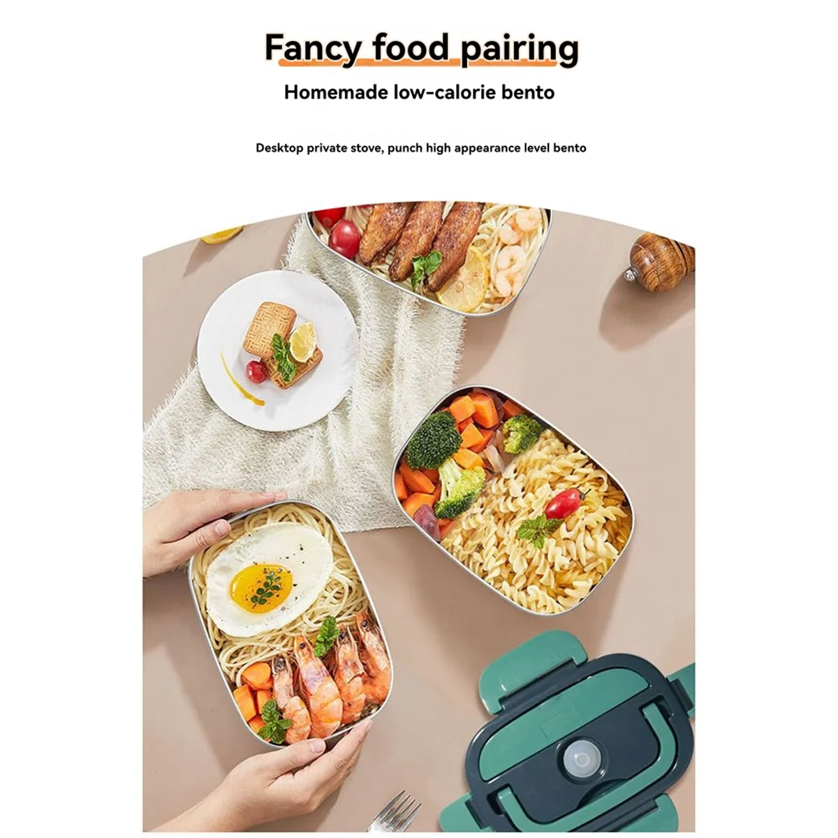 A62K 1.5 L صندوق غداء كهربي جهاز تسخين الطعام المحمولة سخان الطعام للسيارة أو المنزل مانعة للتسرب الغداء التدفئة الميكروويف الاتحاد الأوروبي التوصيل