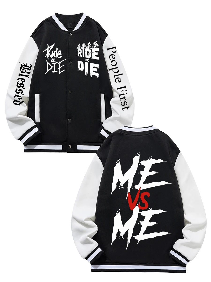 

Черная, синяя, зеленая, двусторонняя бейсбольная куртка унисекс с рождественским принтом XS-XXL, уличное пальто, теплая флисовая мягкая куртка