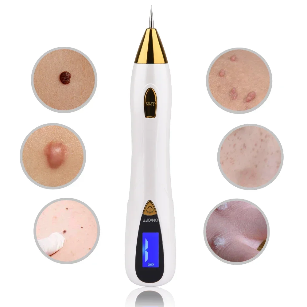 Stylo à plasma électrique pour les soins de la peau, outils pour enlever les taches foncées, les grains de rousseur, les tatouages, les taches noires, le visage