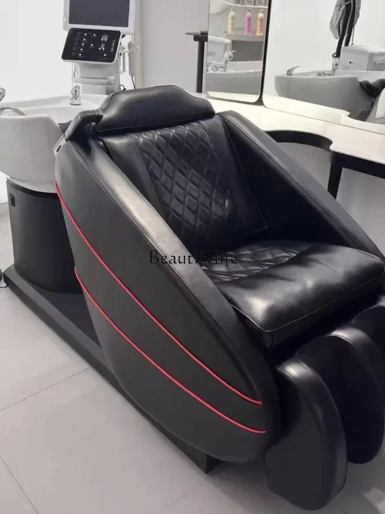 06Hair Salon, Basin-Seat, Shampoo Chair-Seat, Multi-Functional, Rotating, Electric, Reclining, Health Bed Chair