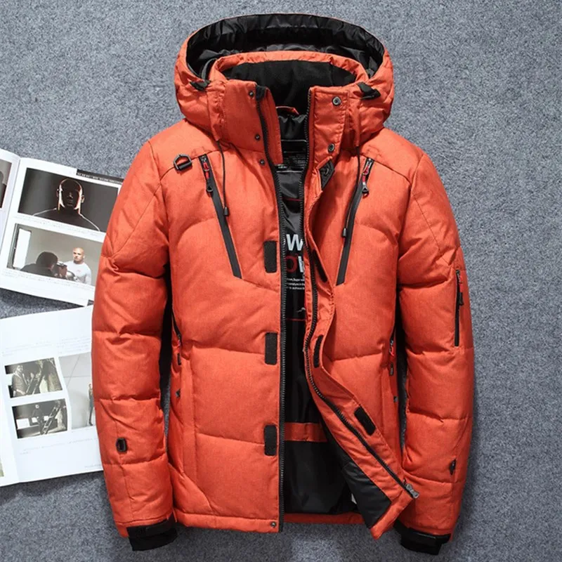 2025 Outdoor Kurze Parka 1987 Vintage Jugend Mit Kapuze Dicke Warme Mantel Winter Kälte Beweis Jacke Männer Streetwear