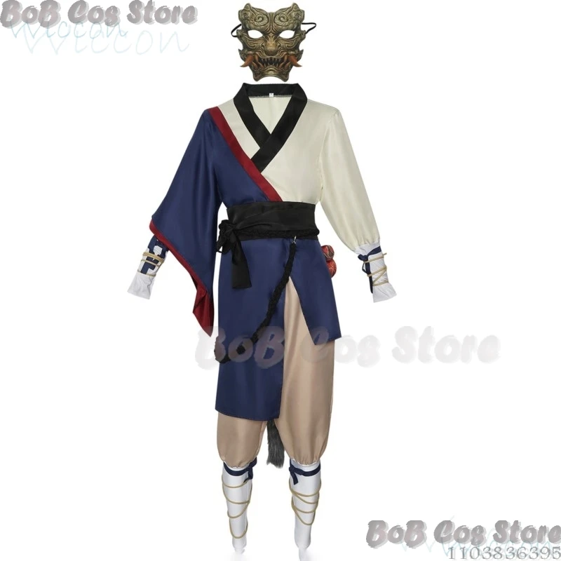 Mask Black Myth Wukong Game Cosplay Costume Adult Children 110-150 S-XXXL Size Holloween Party RolePlay Suit Chinese Ancient Set