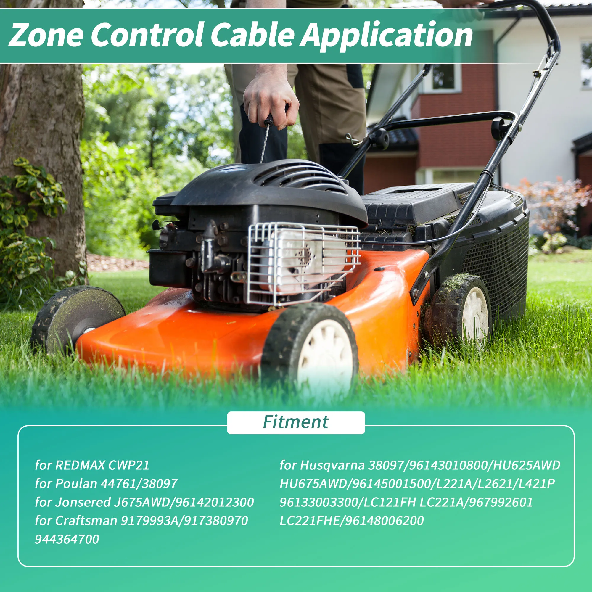 UXCELL No.583547901/532440385 Lawn Mower Zone Control Cable for Husqvarna for Crafts